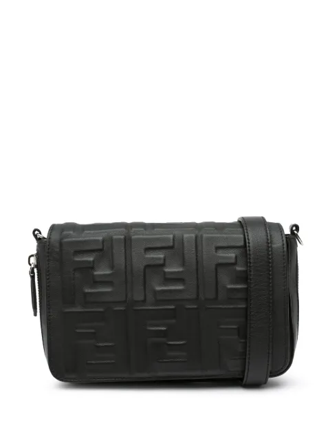Fendi Pre-Owned 2010-2024 Mini Zucca Embossed Nappa Expandable Flap crossbody bag