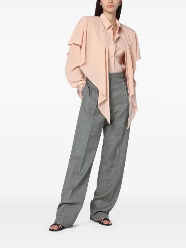 STELLA McCARTNEY ✖️ドレープデザインシャツ Sサイズ Stella McCartney ドレープ シャツ | ピンク | FARFETCH JP