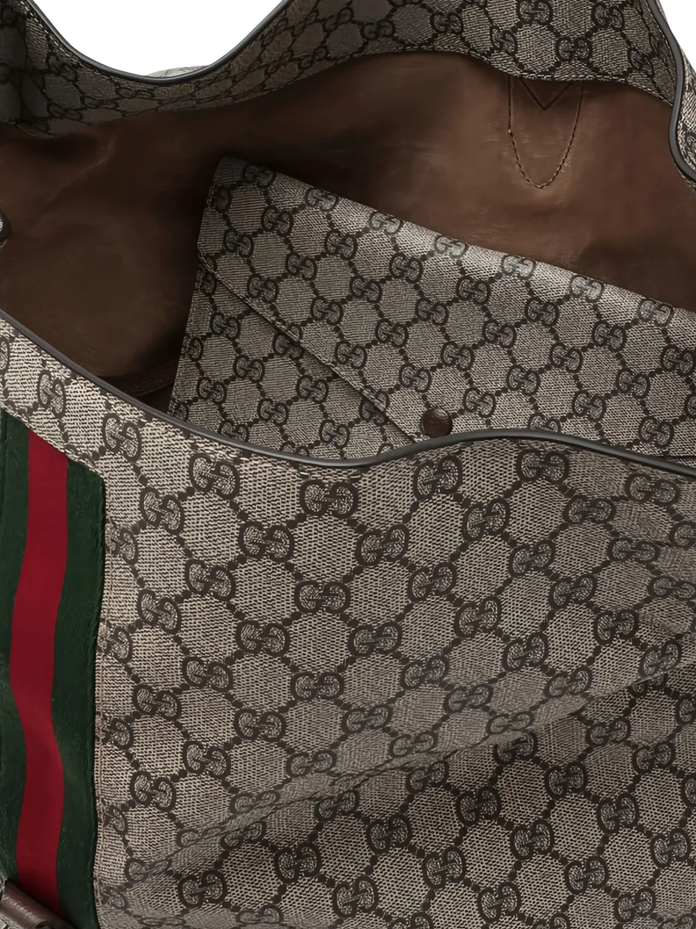 Gucci GG Supreme schoudertas Beige