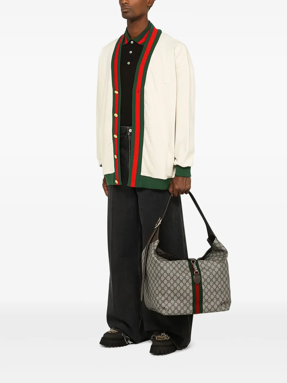 Gucci GG Supreme schoudertas - Beige