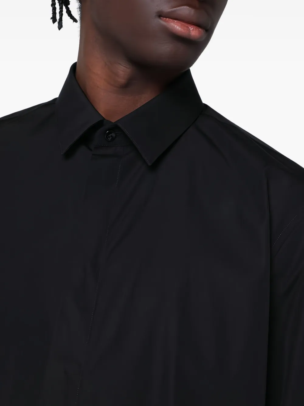 Saint Laurent Katoenen overhemd Zwart