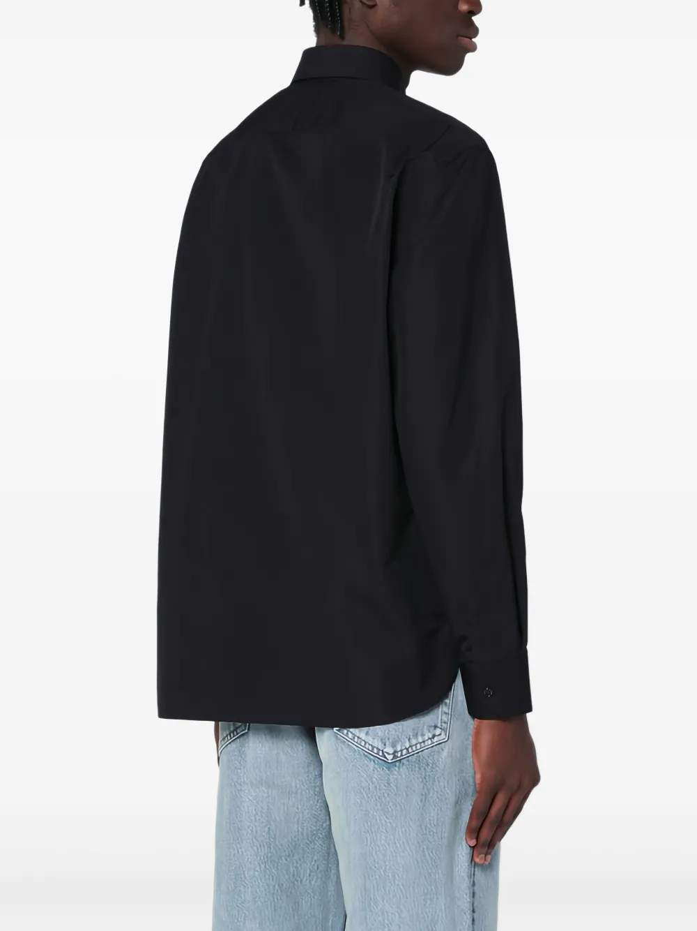 Saint Laurent Katoenen overhemd Zwart