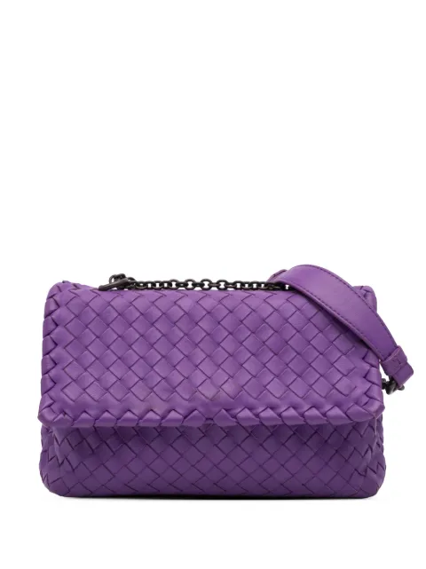 Bottega Veneta Pre-Owned bolsa crossbody Baby Nappa Intrecciato Olimpia 2012-2024