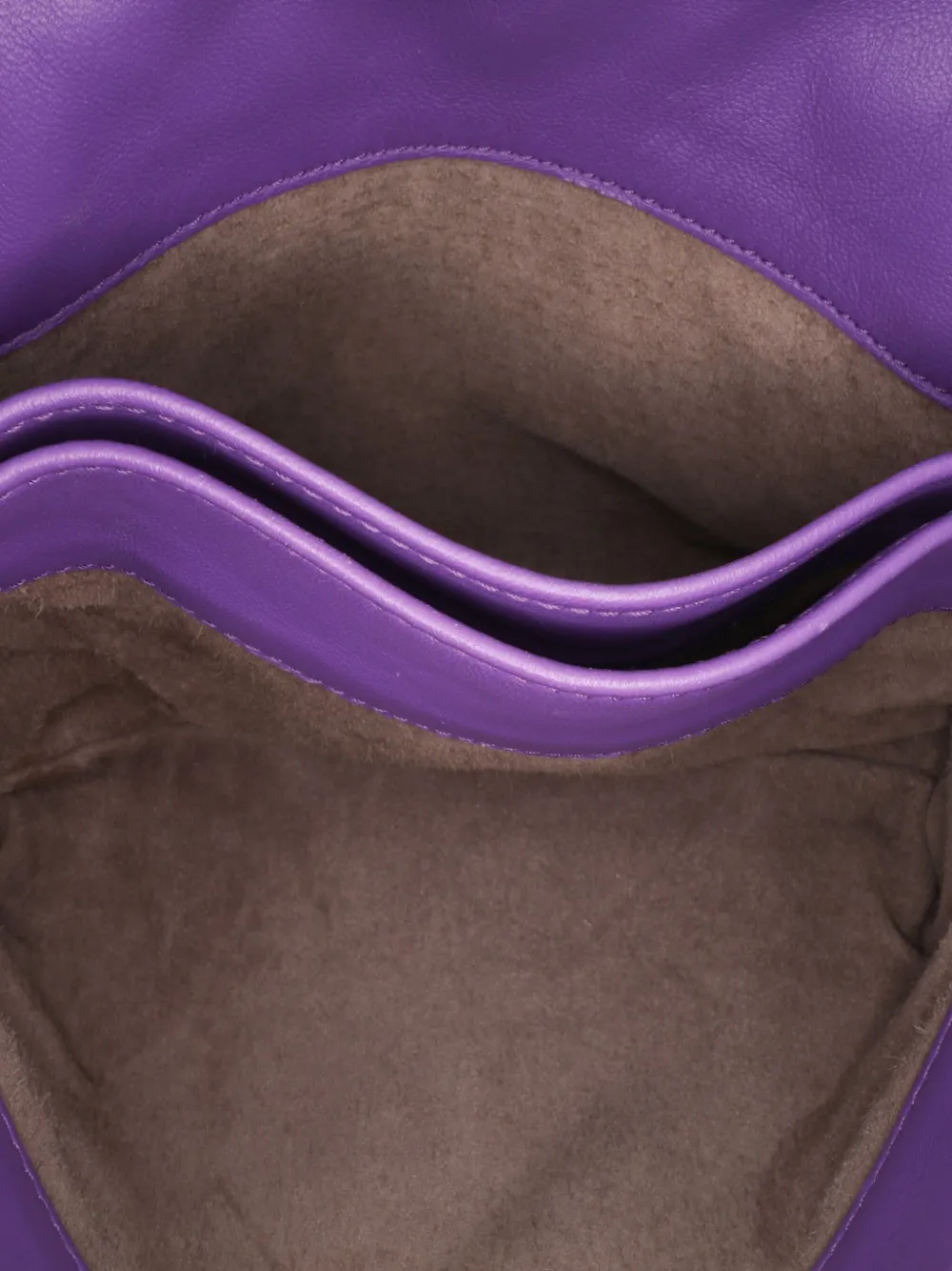 Pre-owned Bottega Veneta 2012-2024 Baby Nappa Intrecciato Olimpia Crossbody Bag In Purple