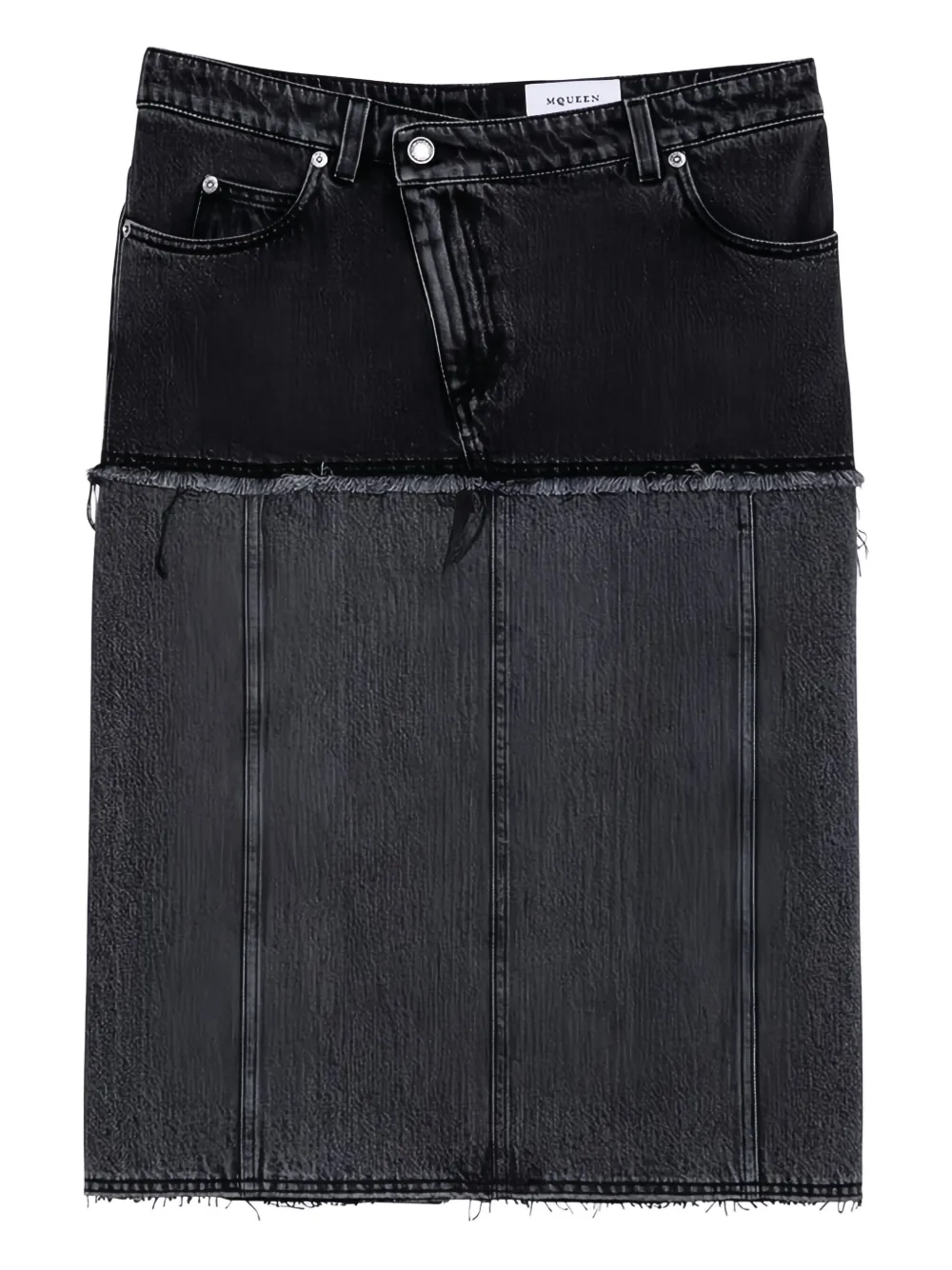 Alexander McQueen Hybrid midi skirt | Black | Image 1