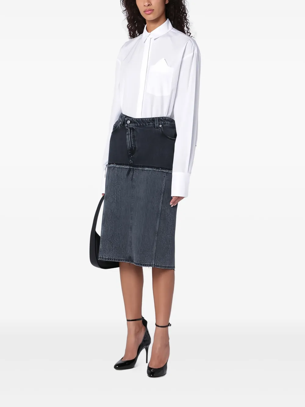 Alexander McQueen Hybrid midi skirt | Straight Skirts | Image 2