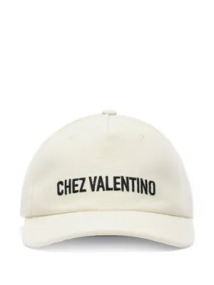 Valentino Garavani Vロゴ クリスタル キャップ | ブラック | FARFETCH JP