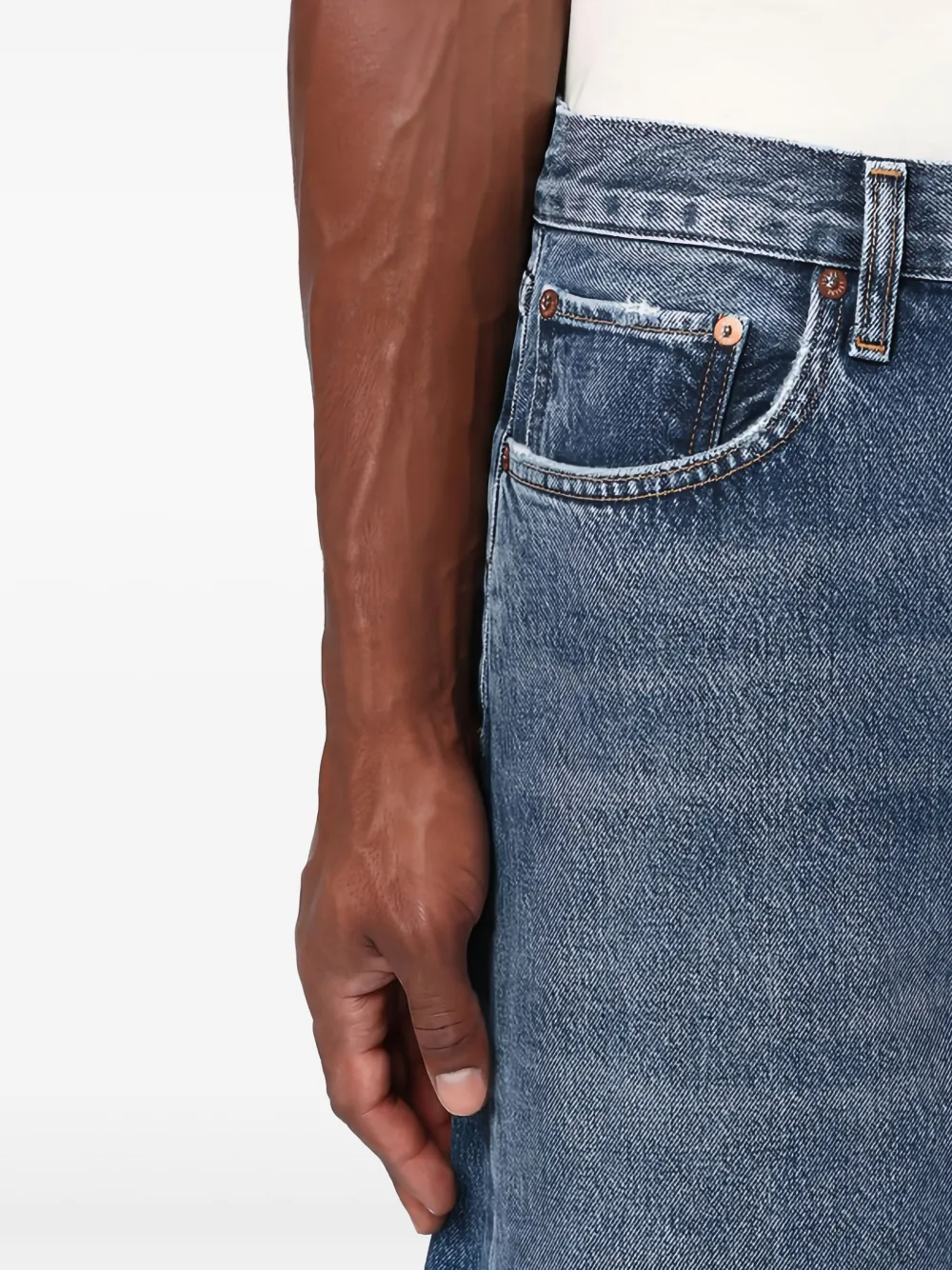 AGOLDE Katoenen denim broek Blauw