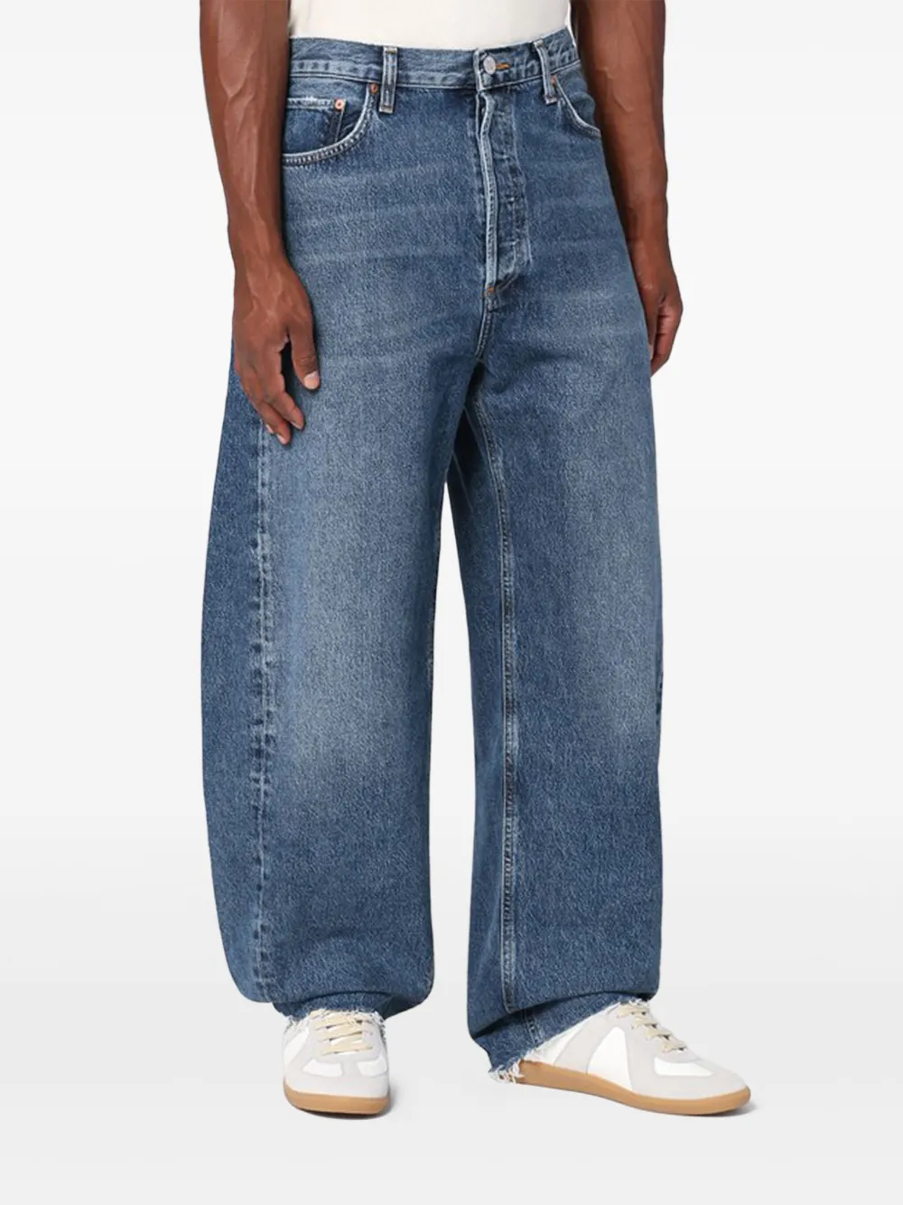 AGOLDE Katoenen denim broek Blauw