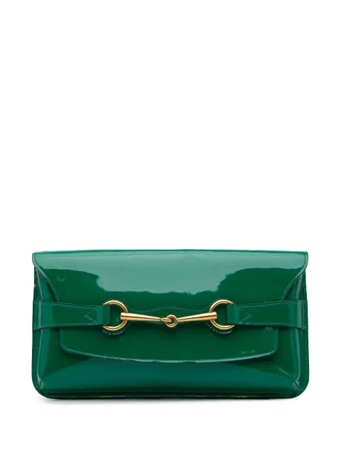 Gucci Pre-Owned 2016-2024 Patent Bright Bit clutch bag
