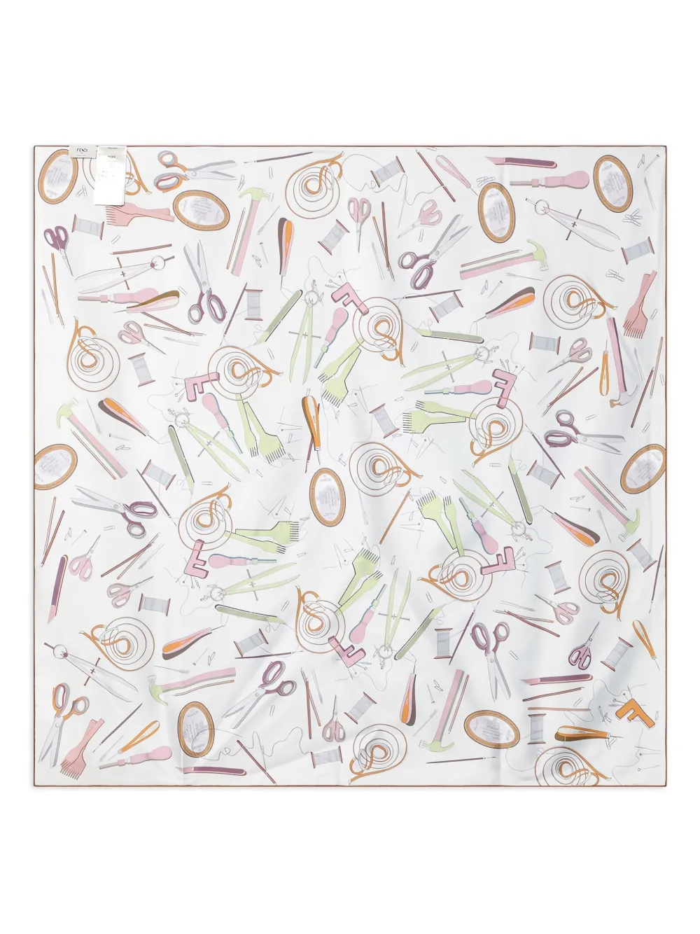 FENDI tools-print scarf | White | Image 1