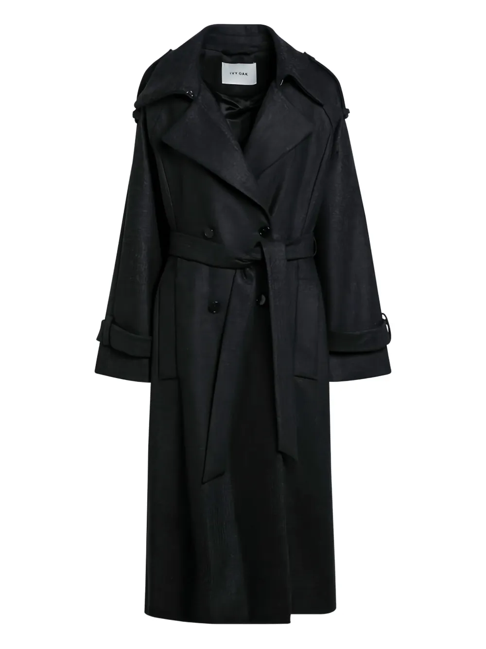 IVY OAK double-breasted coat | Black | Image 1