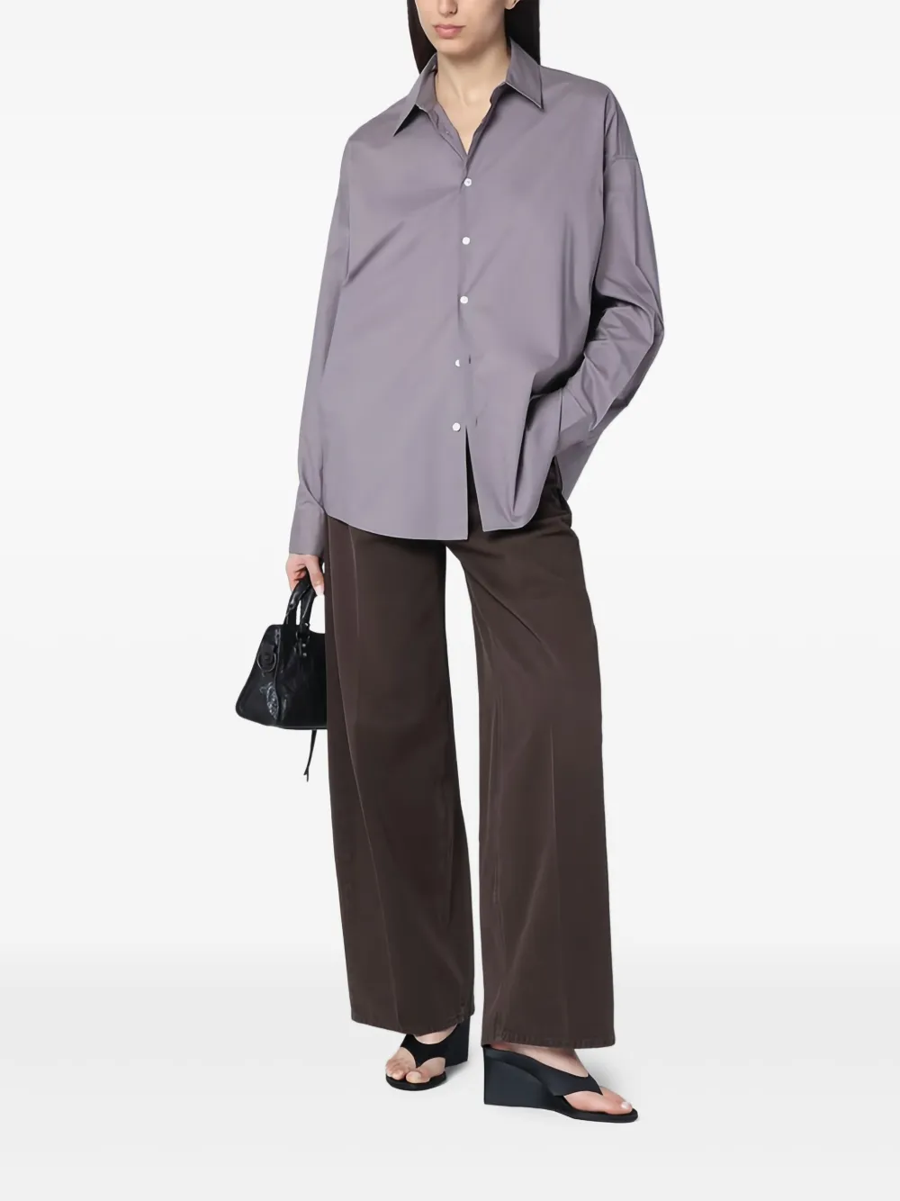 6397 poplin shirt | Grey | Image 1