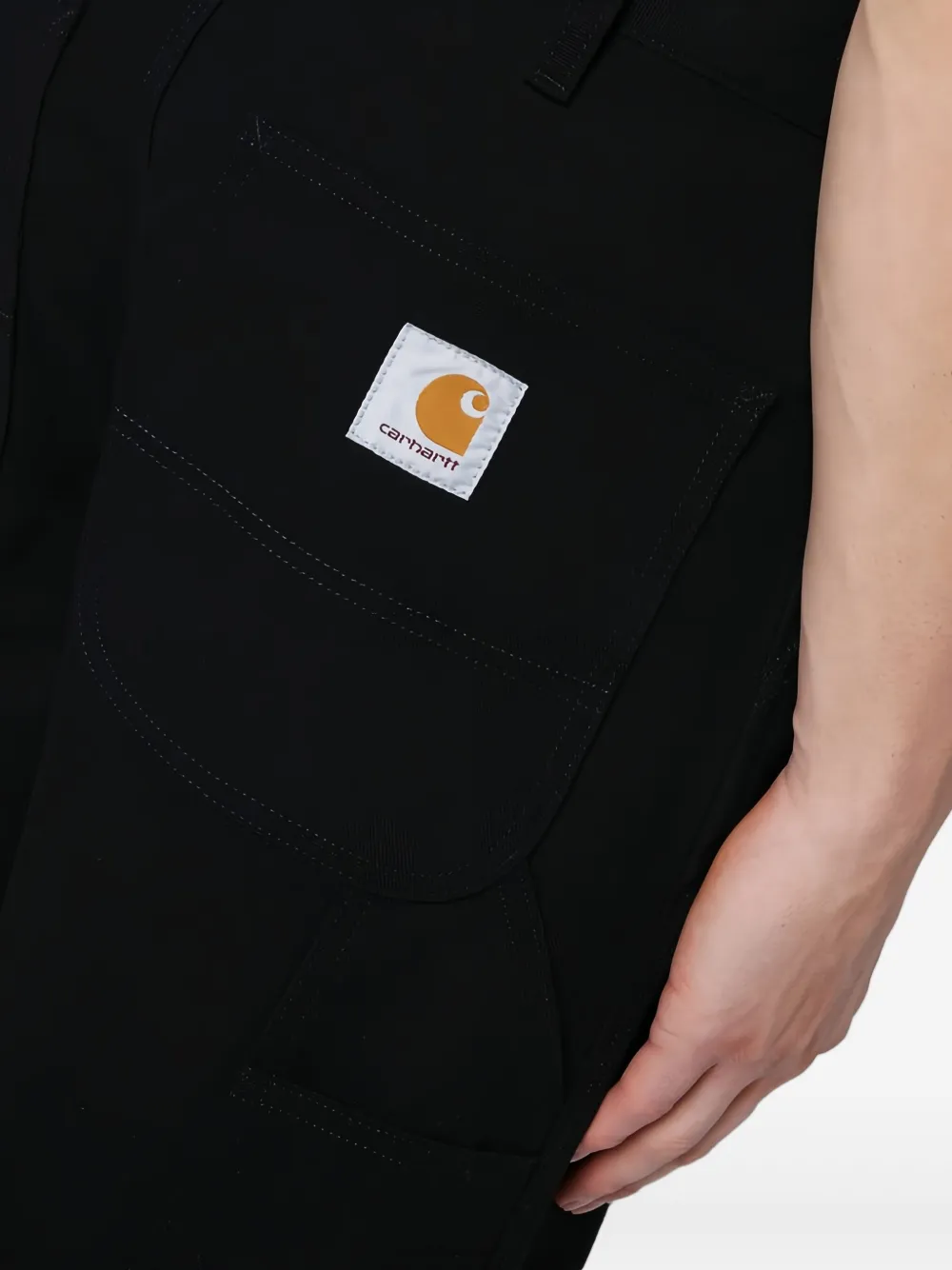 Carhartt WIP Broek met logopatch Zwart