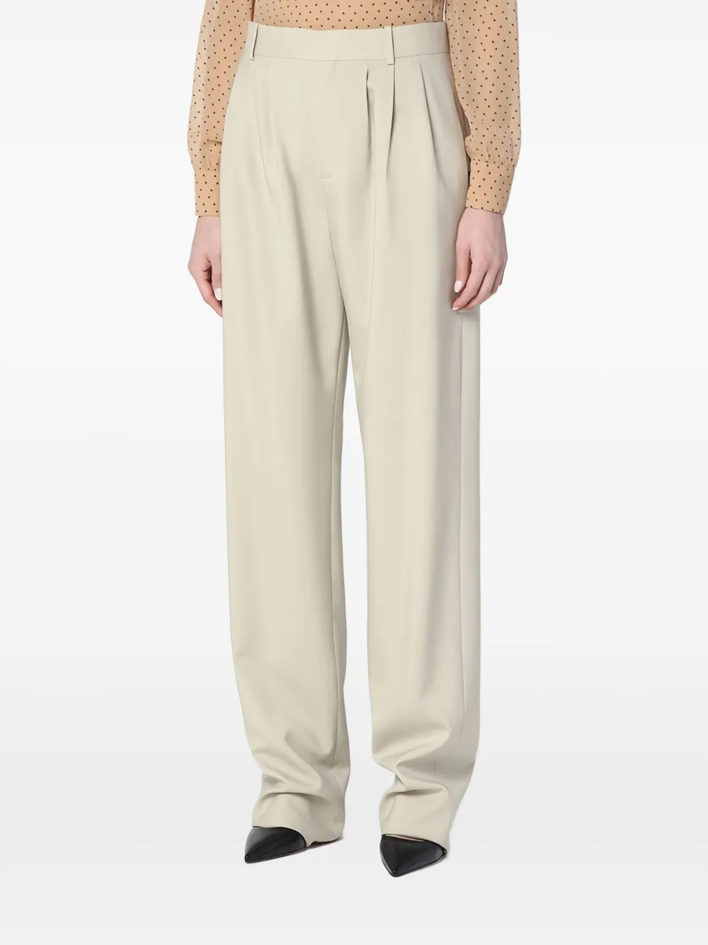 Saint Laurent Pantalon Beige