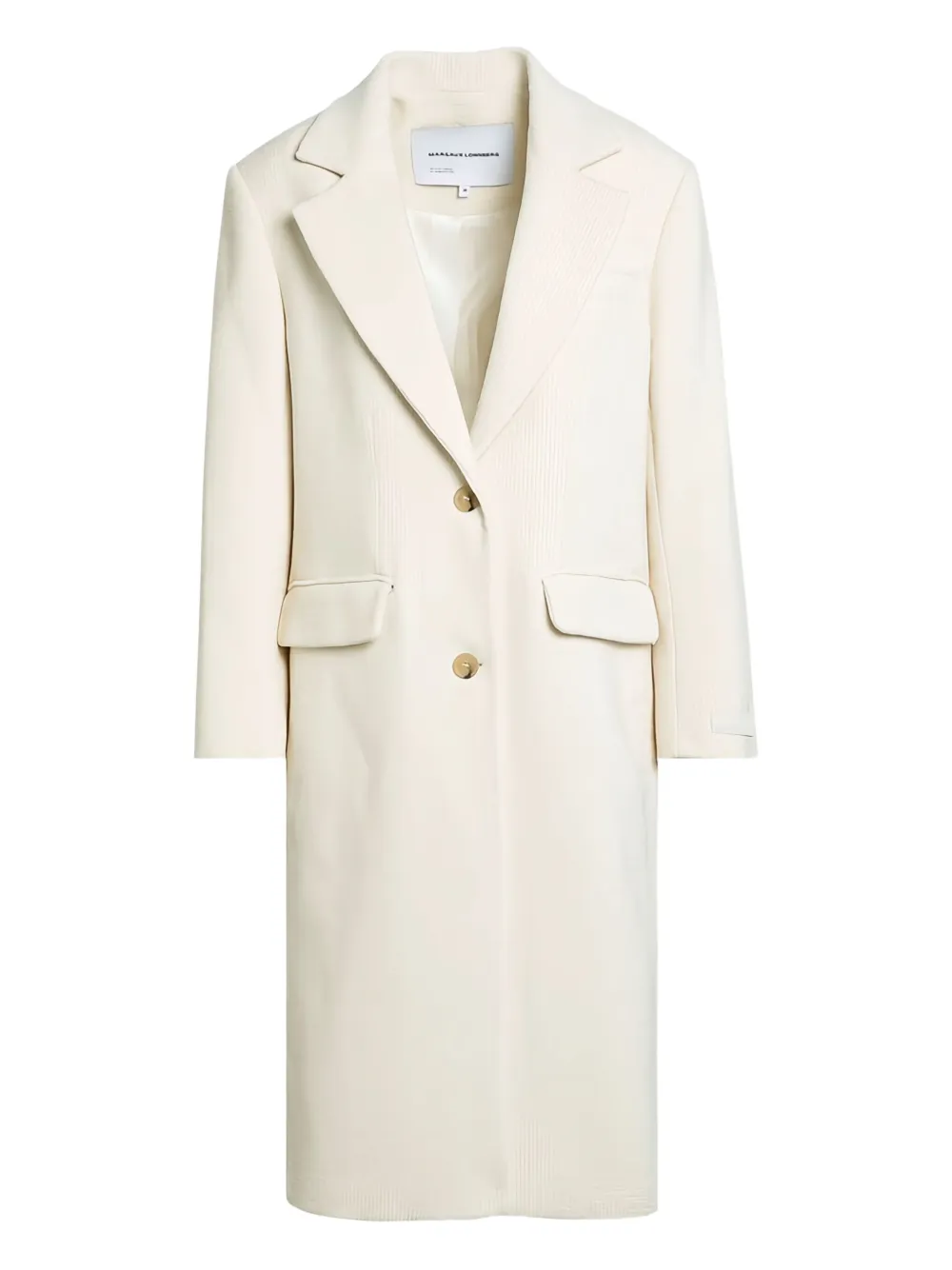 Margaux Lonnberg single-breasted coat - White