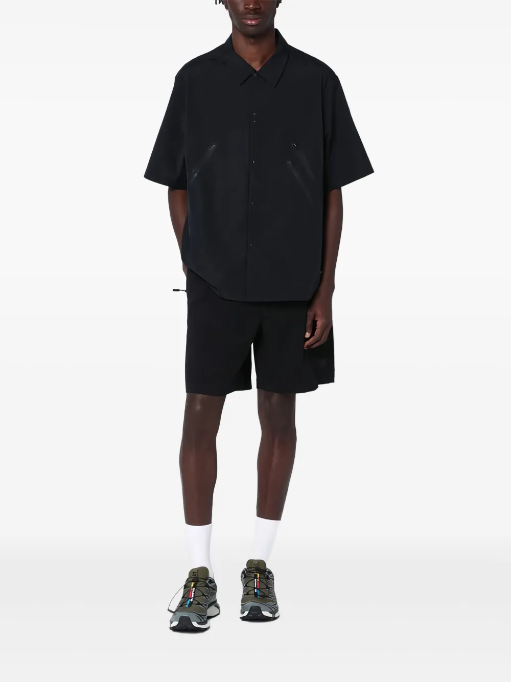 PURPLE MOUNTAIN OBSERVATORY Jersey bermuda shorts - Zwart