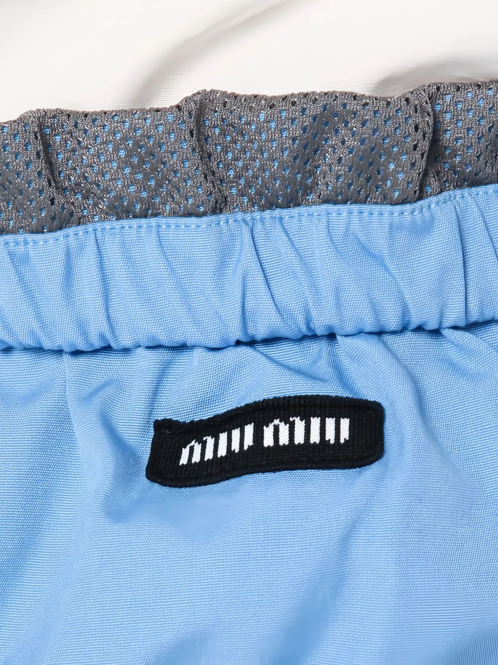 Miu Shorts met logopatch Blauw