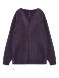 Needles lace-up detail cardigan - Purple