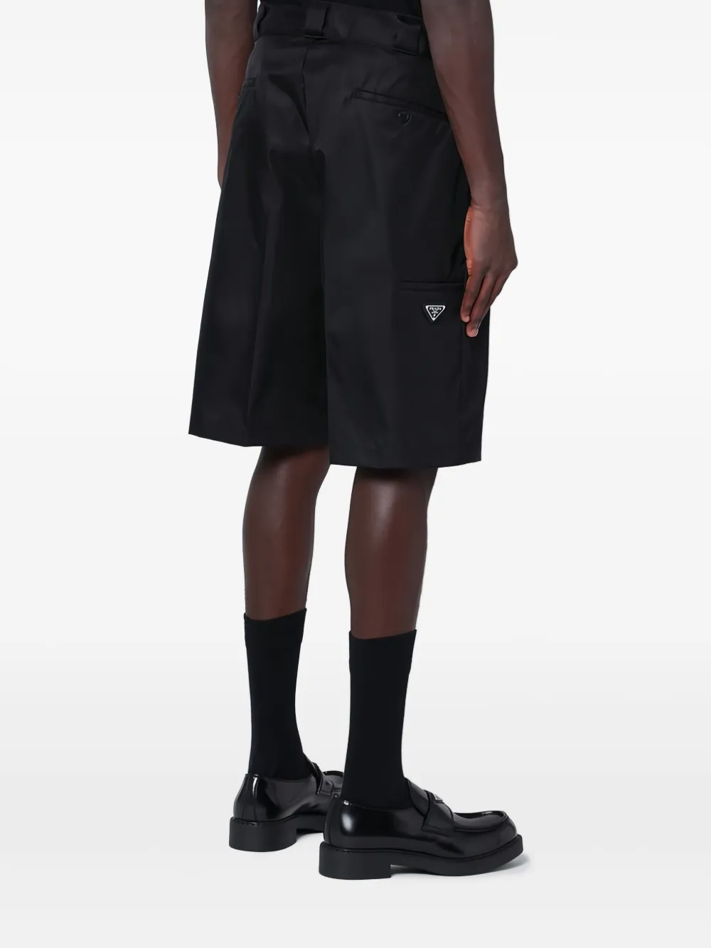 Prada Re-Nylon bermuda shorts Zwart