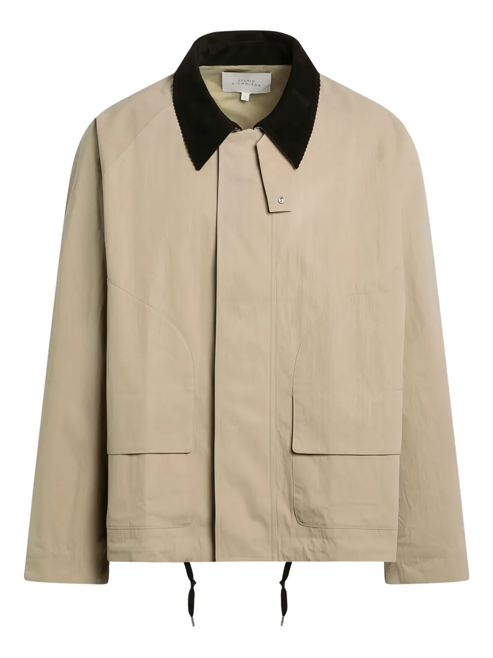 Studio Nicholson cotton-blend shirt jacket | Neutrals | Image 1