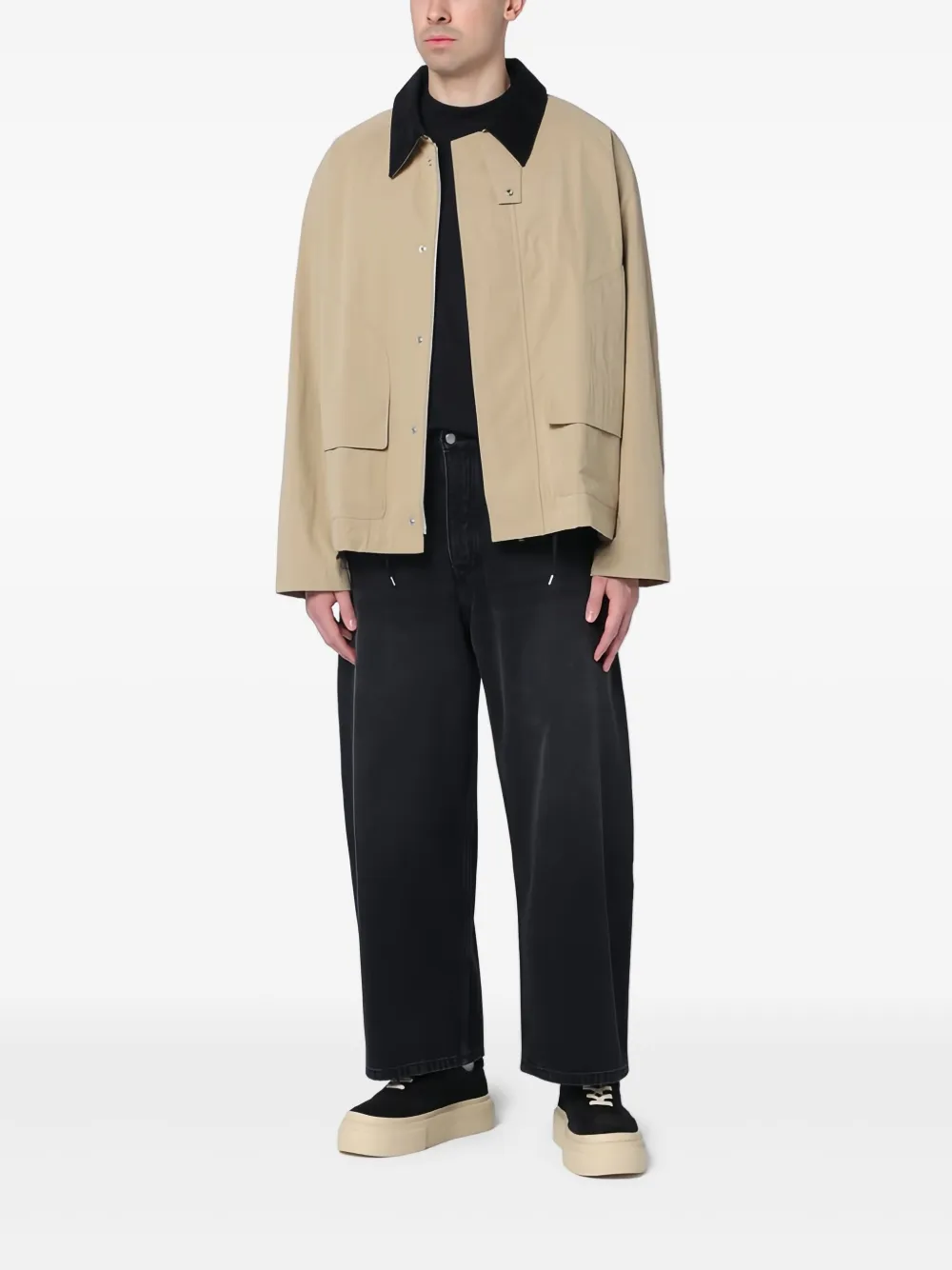 Studio Nicholson cotton-blend shirt jacket | Shirt Jackets | Image 2