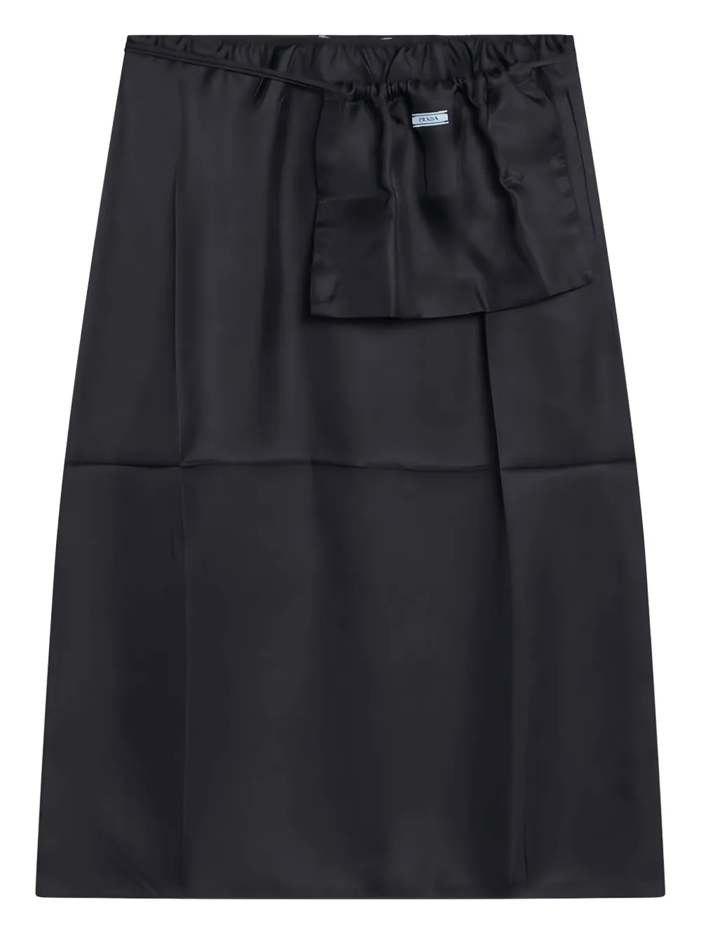 Prada peplum midi rok Zwart