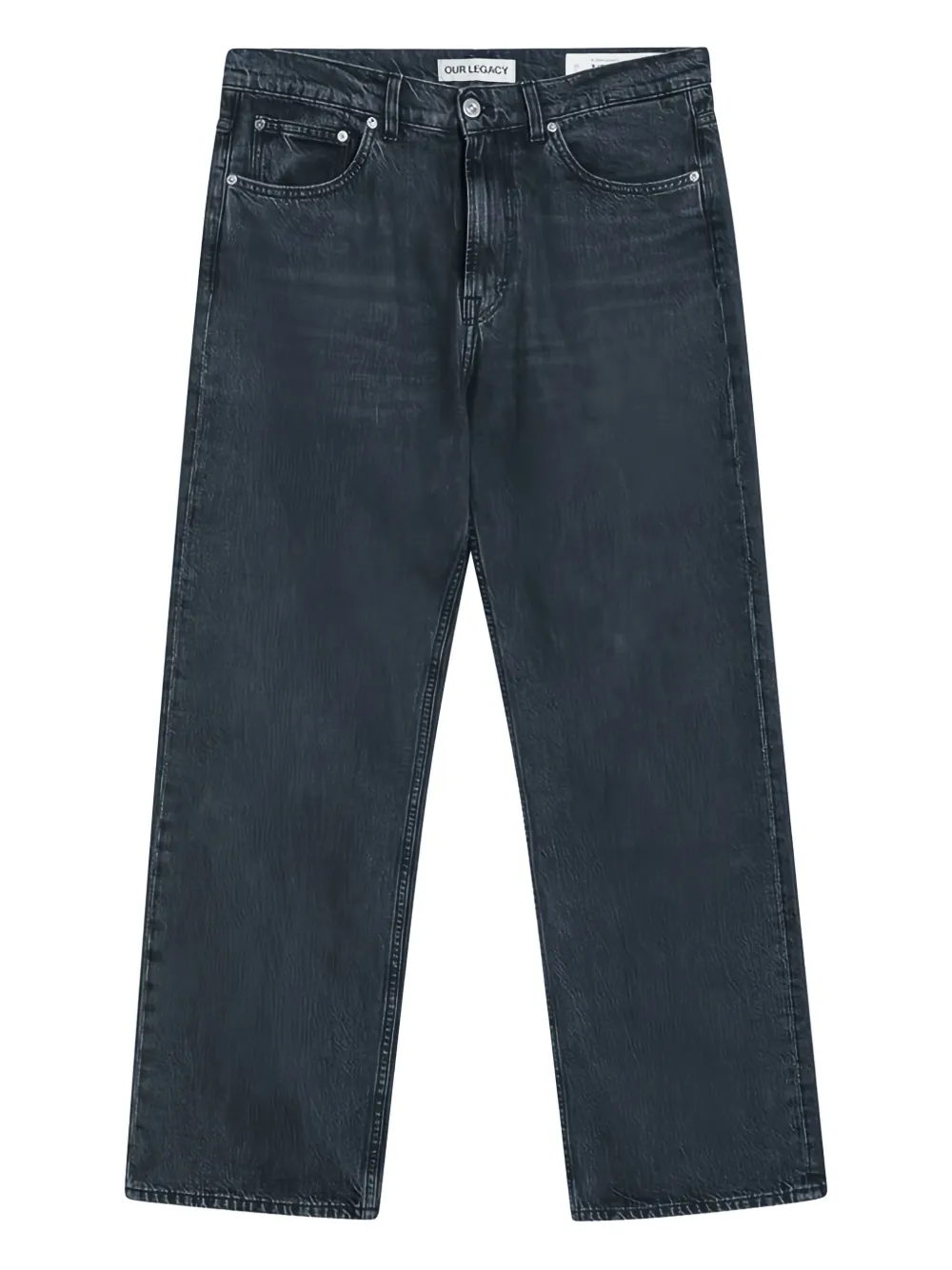 Our Legacy Charcoal Grey Third Cut Jeans In Grey