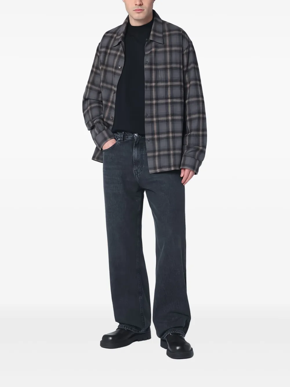 Our Legacy Charcoal Grey Third Cut Jeans In Grey