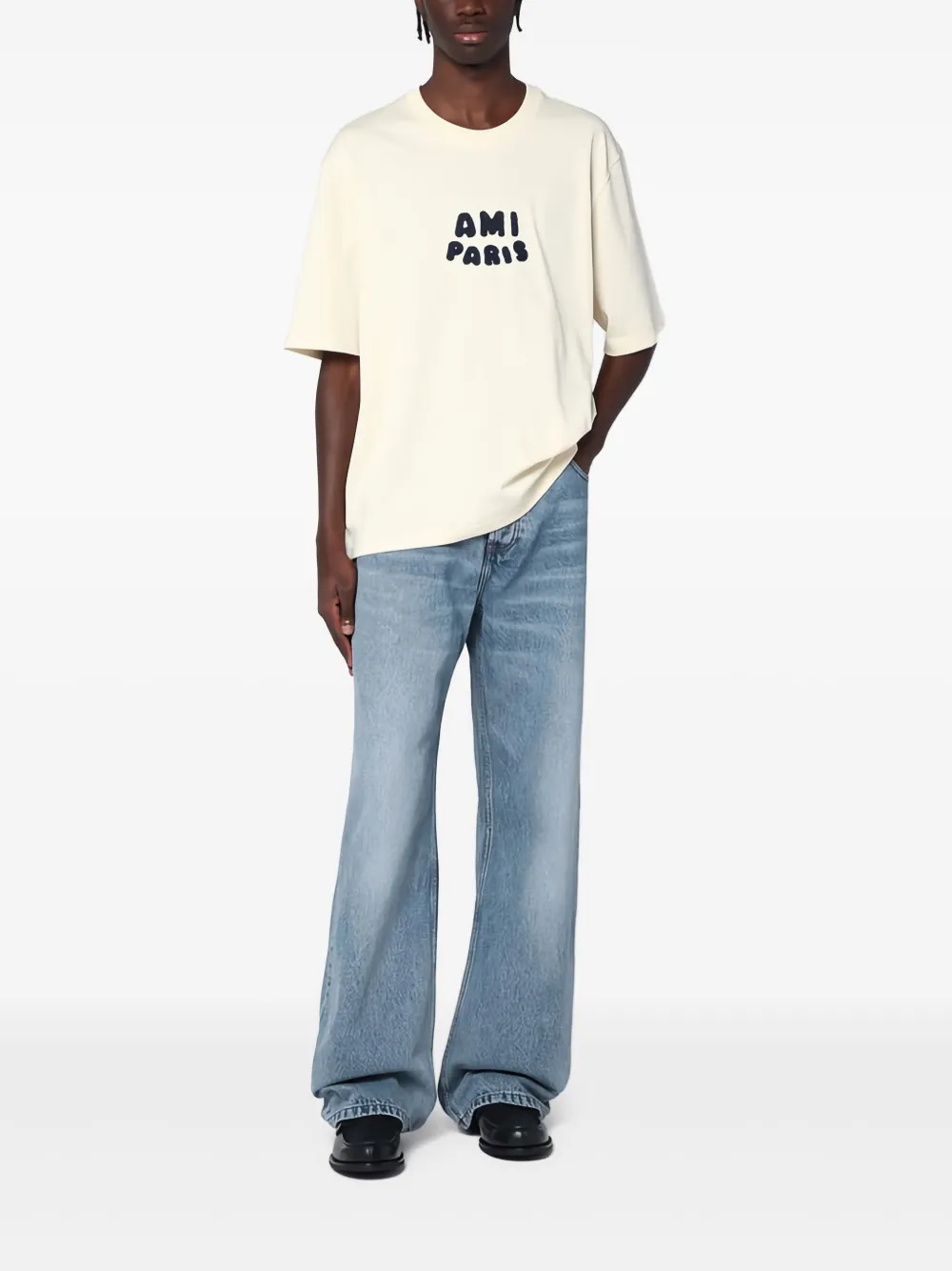 AMI Paris logo-patch T-shirt | T-Shirts | Image 2