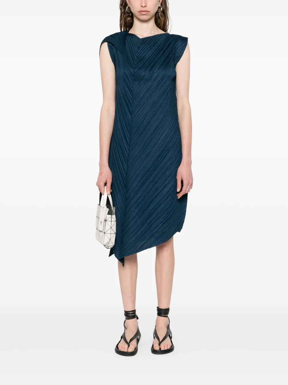 Pleats Please Issey Miyake Flare dress - Blauw