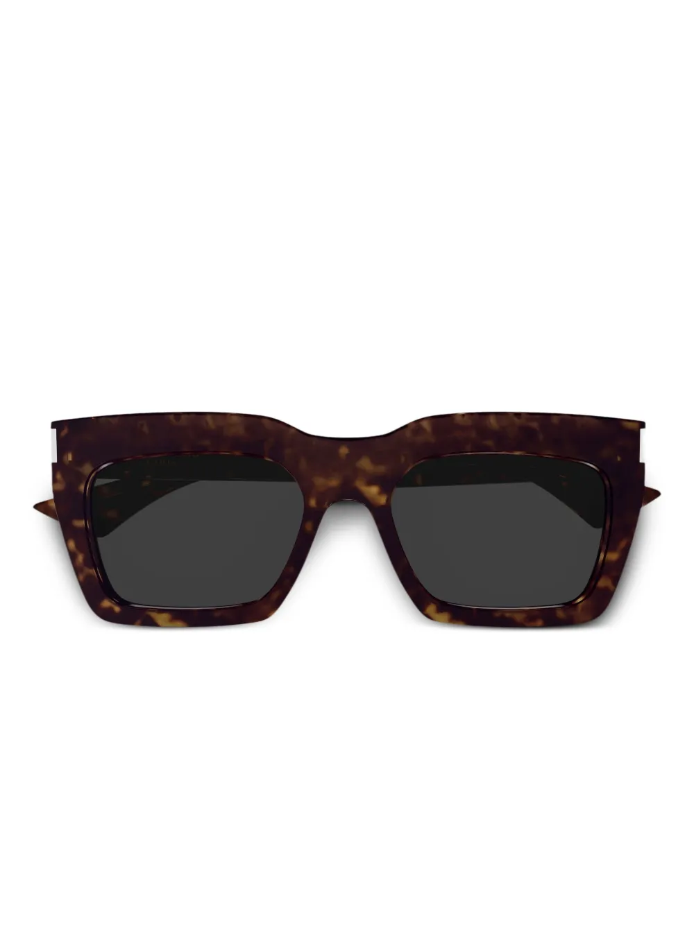 Saint Laurent Eyewear Zonnebril met vierkant montuur Bruin