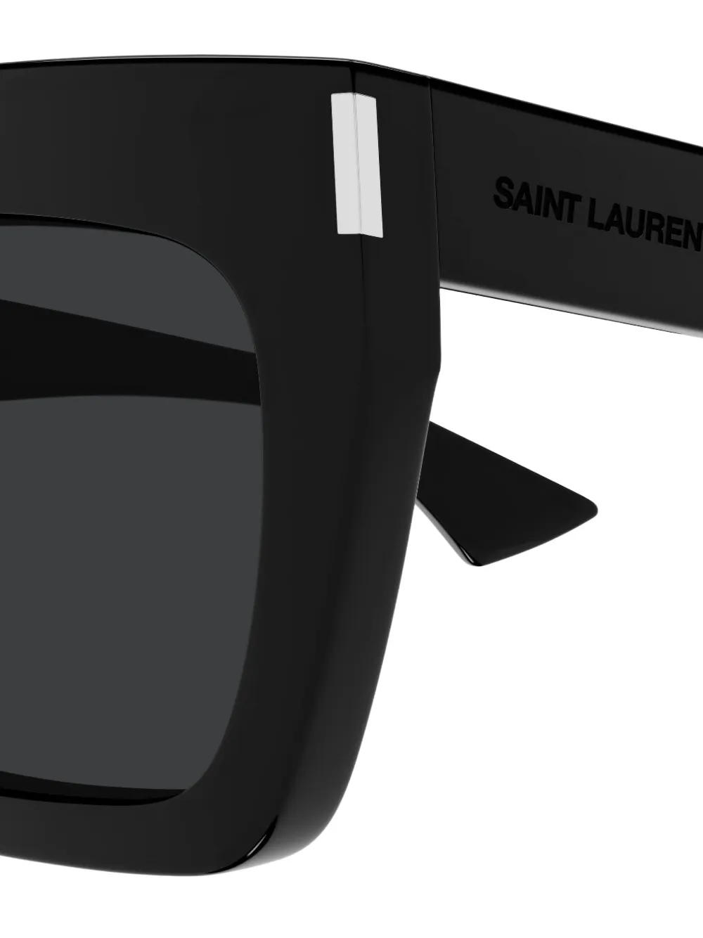 Saint Laurent Eyewear Zonnebril met vierkant montuur Zwart