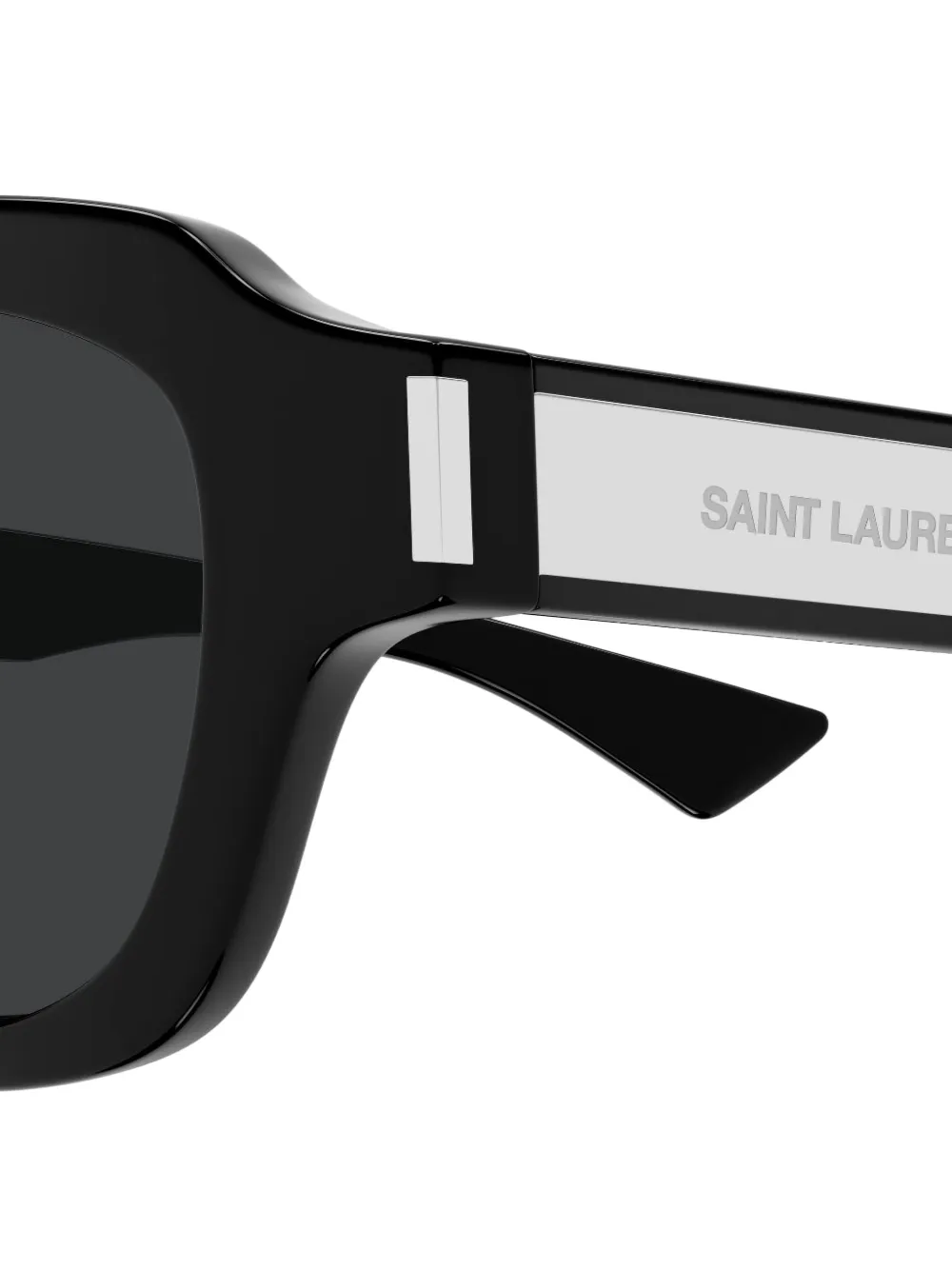 Saint Laurent Eyewear Zonnebril met vierkant montuur Zwart