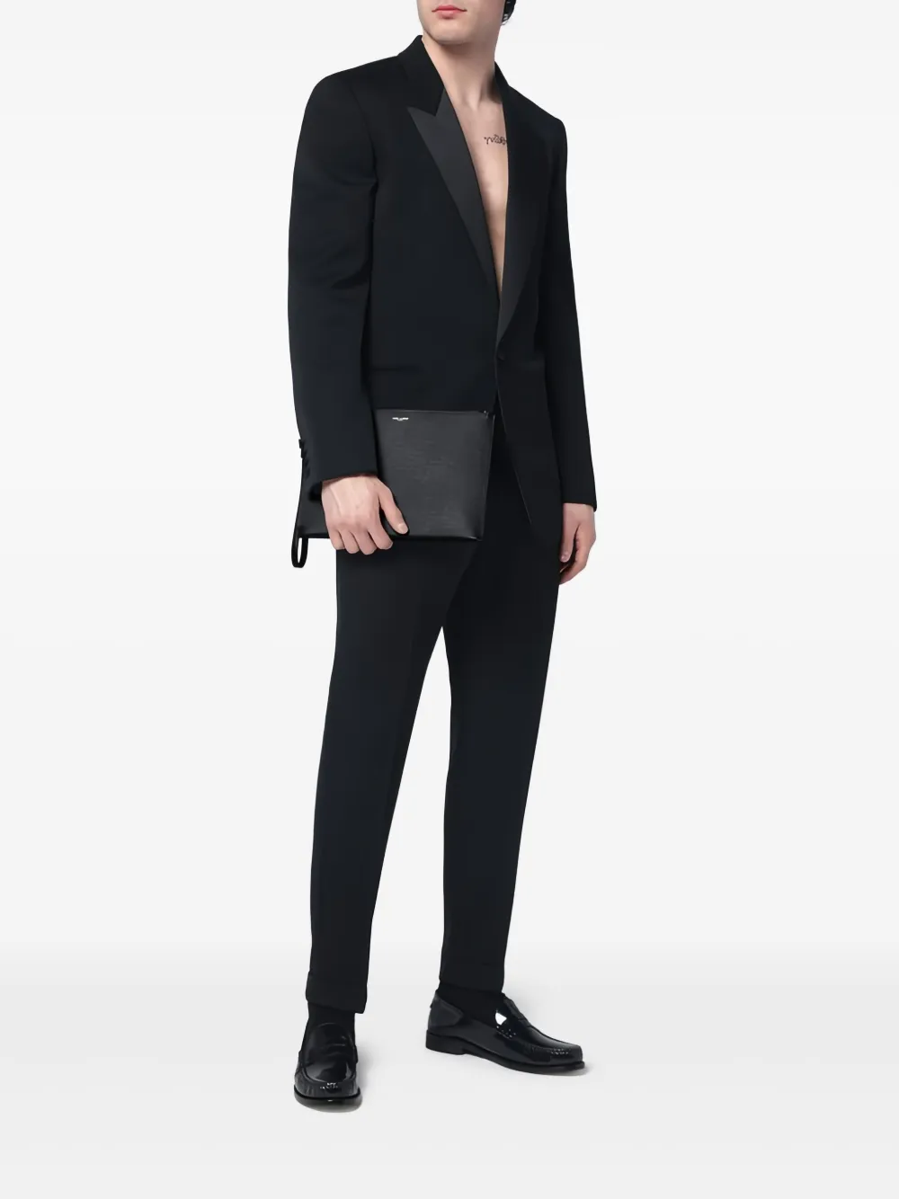 Saint Laurent iPad-fodral i läder | svart | Image 1