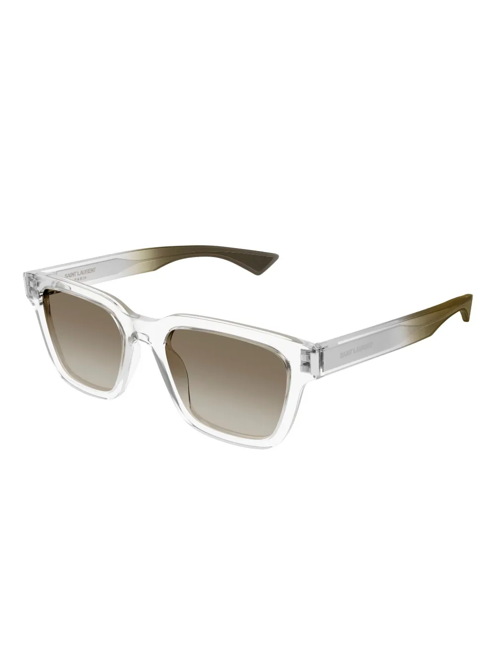 Saint Laurent Eyewear Zonnebril met vierkant montuur - Wit