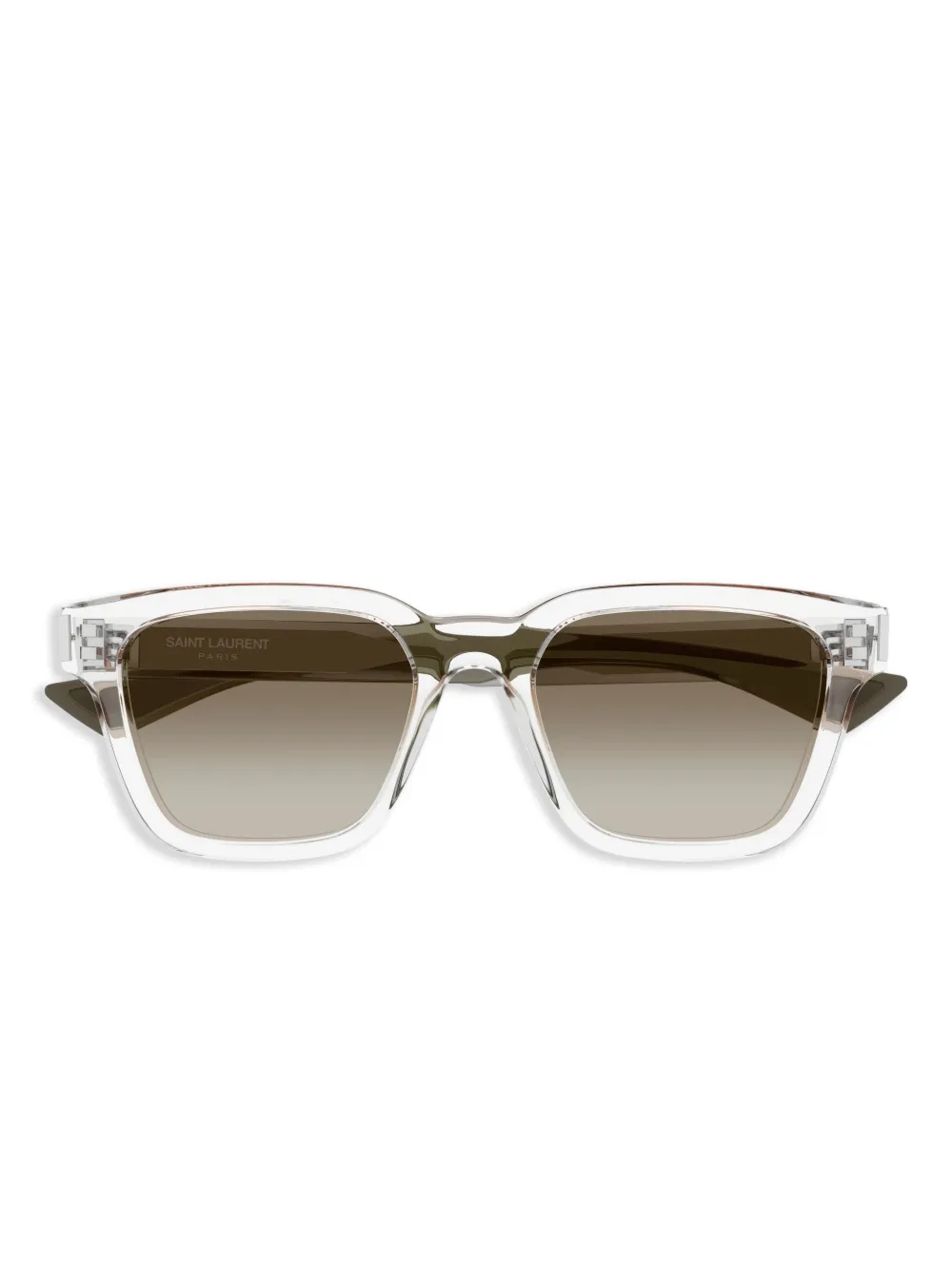 Saint Laurent Eyewear Zonnebril met vierkant montuur Wit