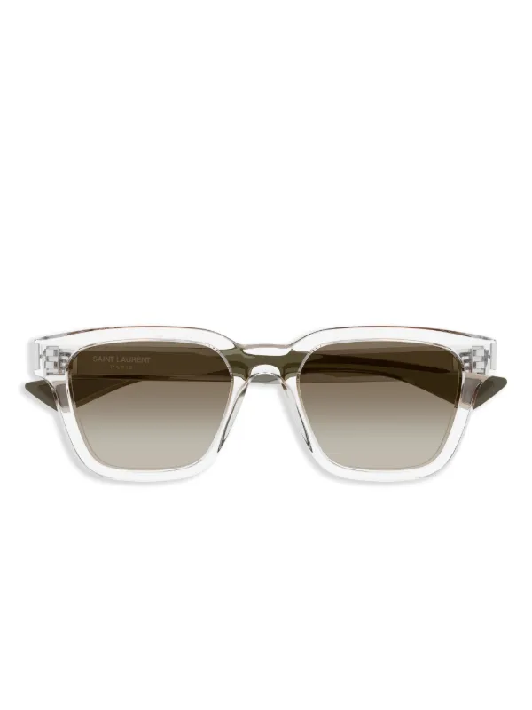 SAINT LAURENT スクエアフレームサングラス Saint Laurent Eyewear スクエアフレーム サングラス | ホワイト