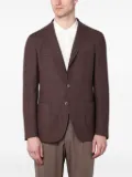 Santaniello single-breasted patch-pocket jacket - Brown