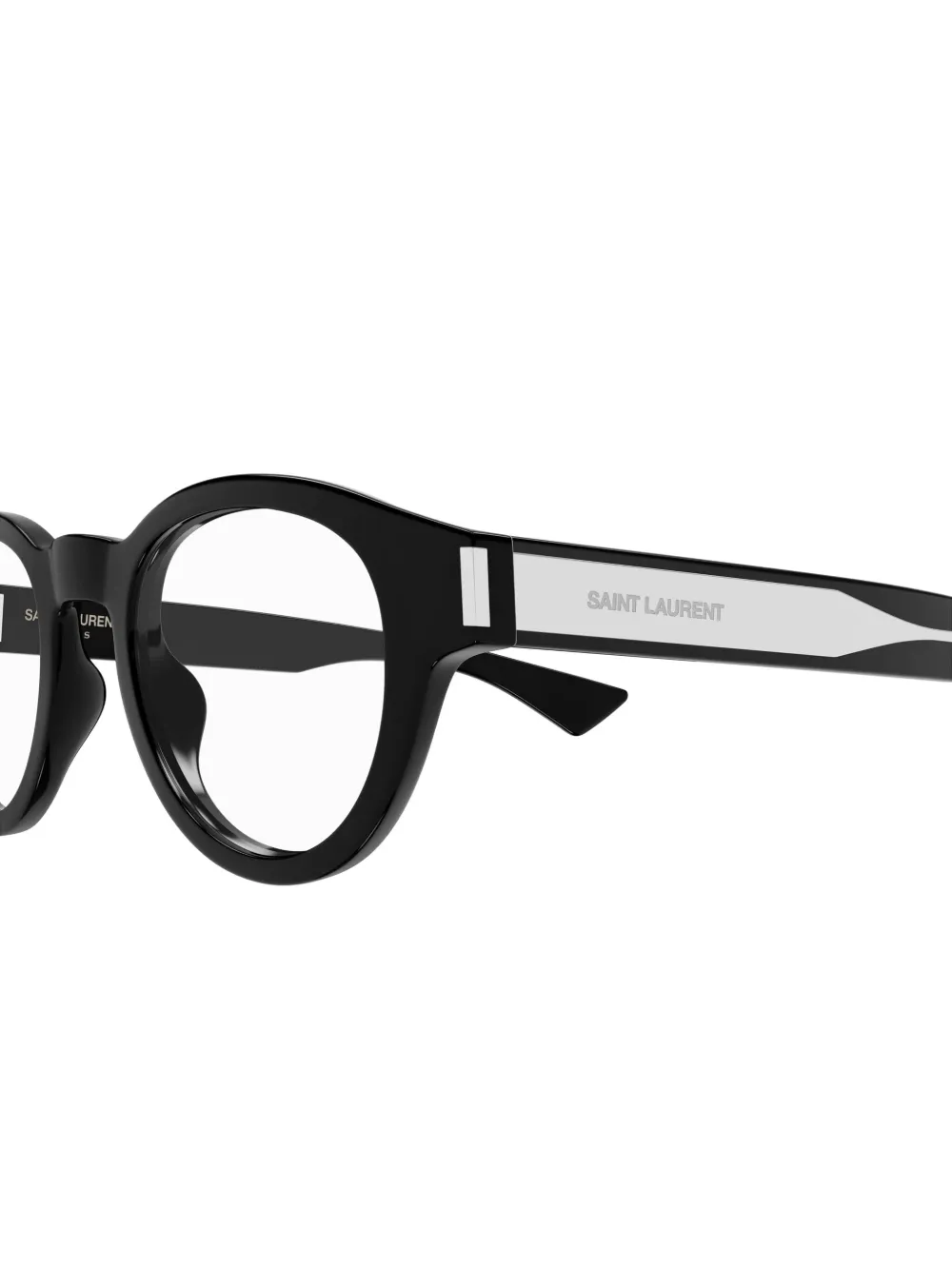 Saint Laurent Eyewear Bril met rond montuur Zwart