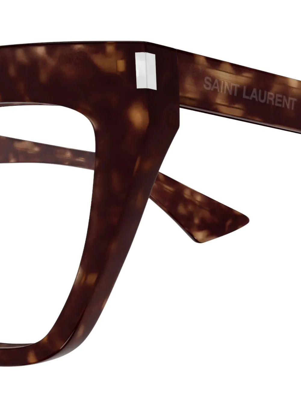 Saint Laurent Eyewear Bril met vierkant montuur Bruin