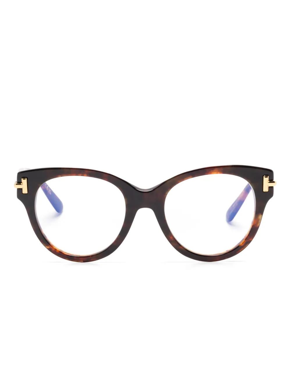 TOM FORD Bril met logoprint Bruin