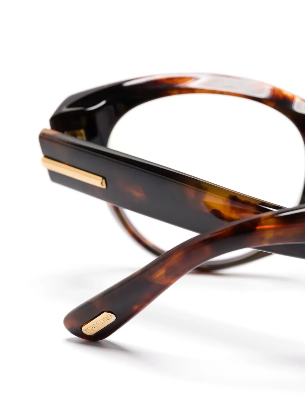 TOM FORD Bril met logoprint Bruin
