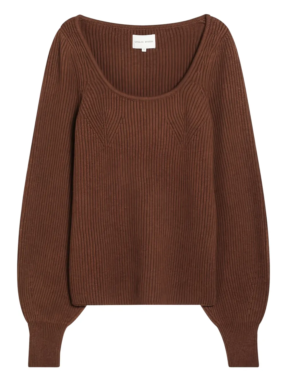 Loulou Maglione in cashmere - Marrone