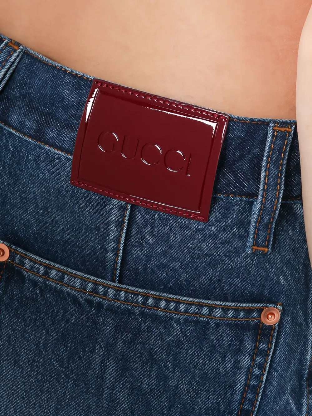 Gucci Midi-spijkerrok Blauw