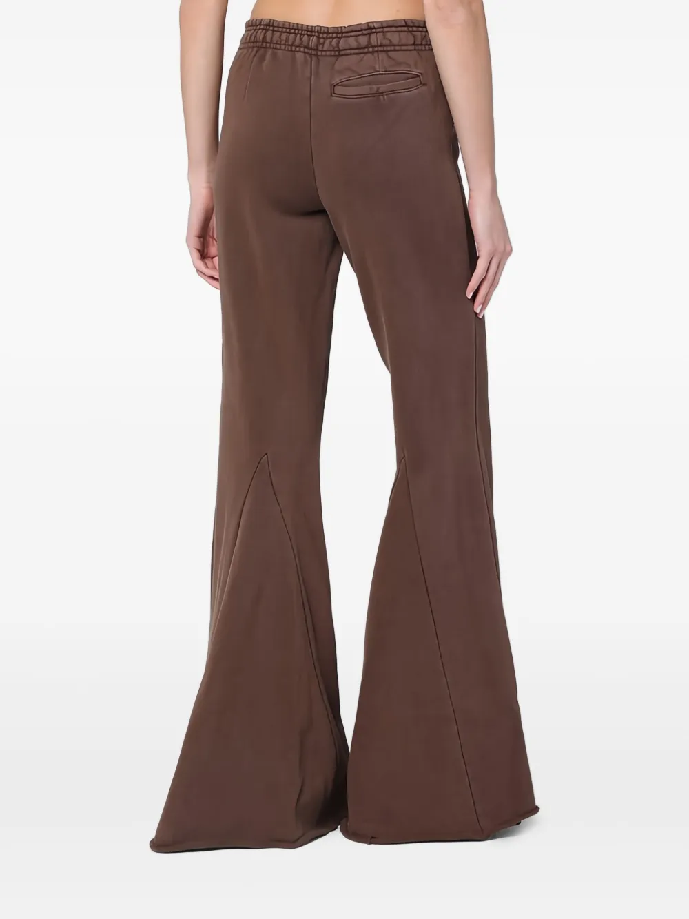 Shop Entire Studios Flared Trousers In Brown