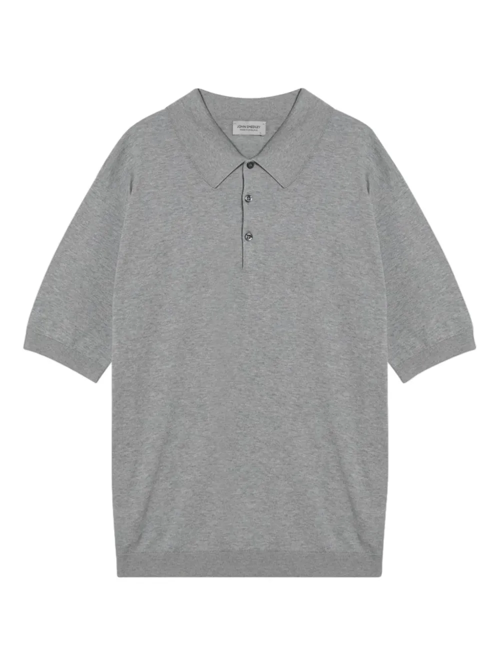 John Smedley cotton polo shirt | Grey | Image 1