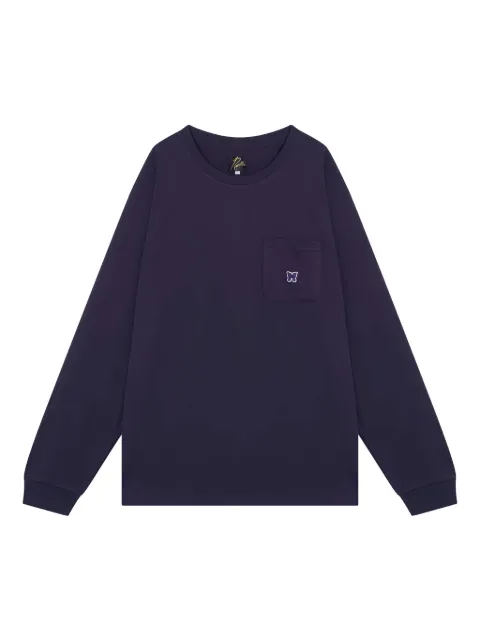 Needles butterfly-embroidered T-shirt