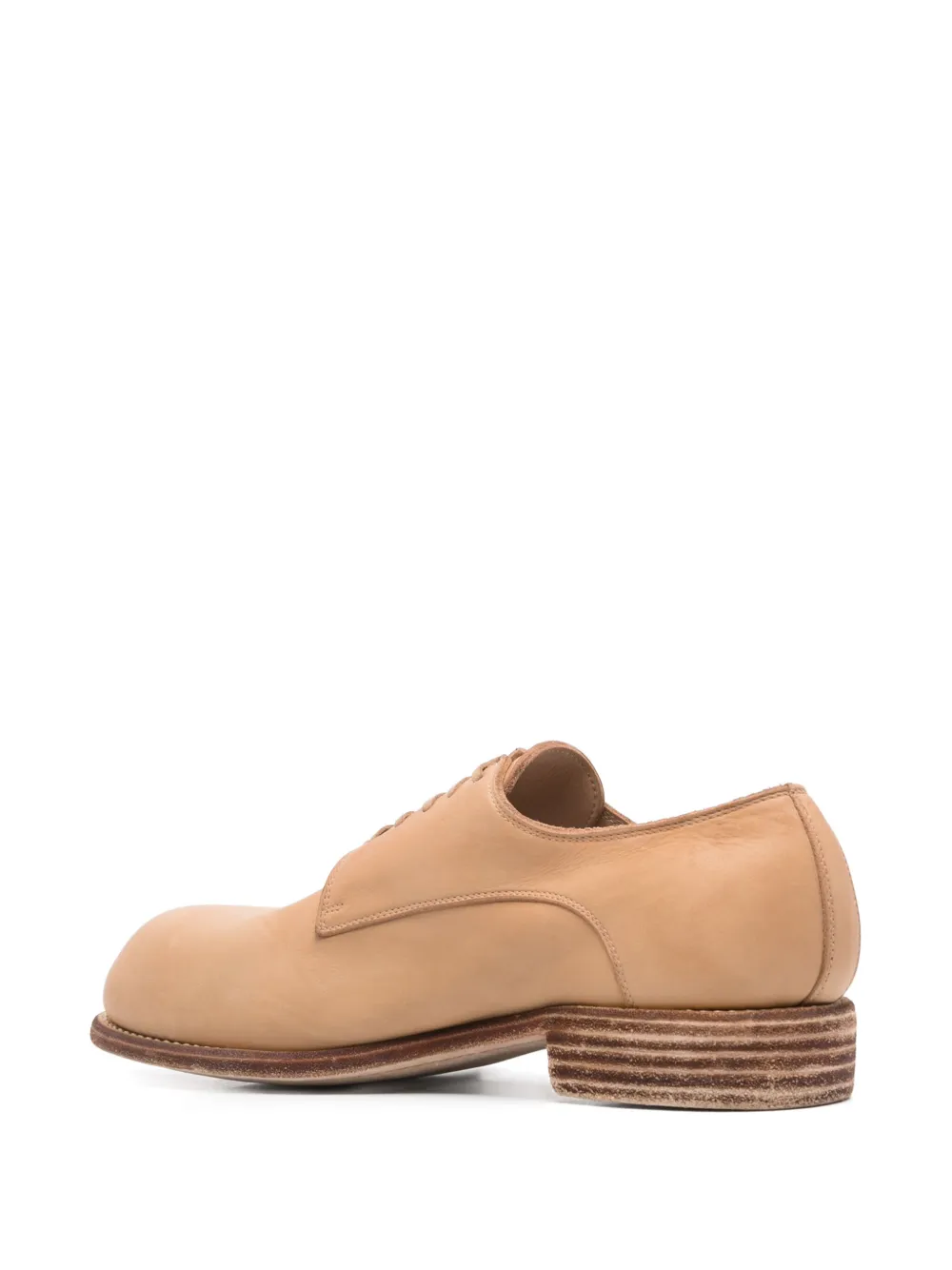 Guidi Leren derby schoenen Beige