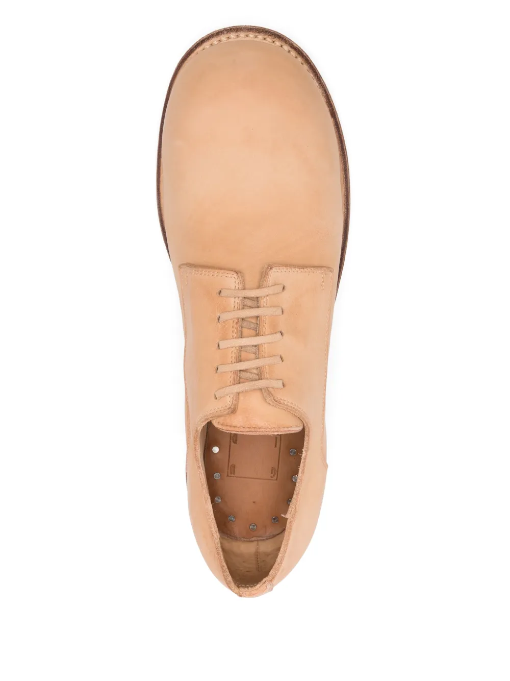 Guidi Leren derby schoenen Beige